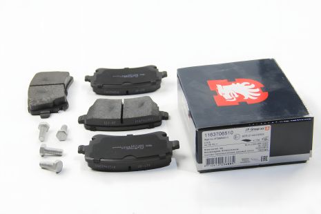 Задні гальмівні колодки T5 03- (TRW), JP Group 1163706510