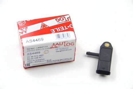 Датчик давления наддува (3 конт.) для KANGOO / TRAFIC 1.5 / 1.9DCI 99-, AUTLOG (AS4469) Датчик давления наддува (3 конт.) для KANGOO / TRAFIC 1.5 / 1.9DCI 99-, AUTLOG (AS4469)