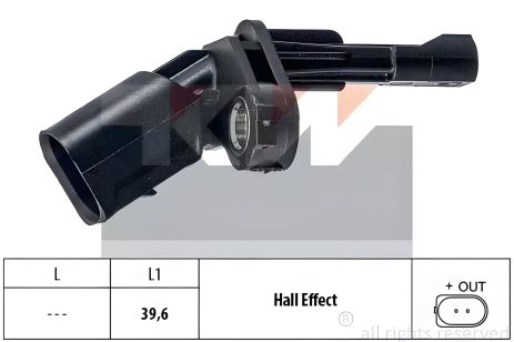 ABS датчик SKODA SUPERB, SEAT ALHAMBRA, AUDI Q3, KW (460009) ABS датчик SKODA SUPERB, SEAT ALHAMBRA, AUDI Q3, KW (460009)