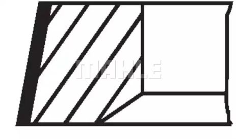 Кольца поршневые, VOLVO 31493196, VOLVO V60, MAHLE/KNEСHT (037RS001500N0)
