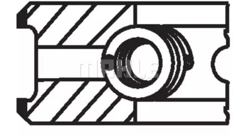 Кольца поршневые, audi a4/a6/q5 3.0/4.2tfs MAHLE/KNECHT (028RS001240N0)