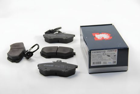 Передні гальмівні колодки TRW (A4/Golf III 91-01, JP Group, 1163602110) Передні гальмівні колодки TRW (A4/Golf III 91-01, JP Group, 1163602110)