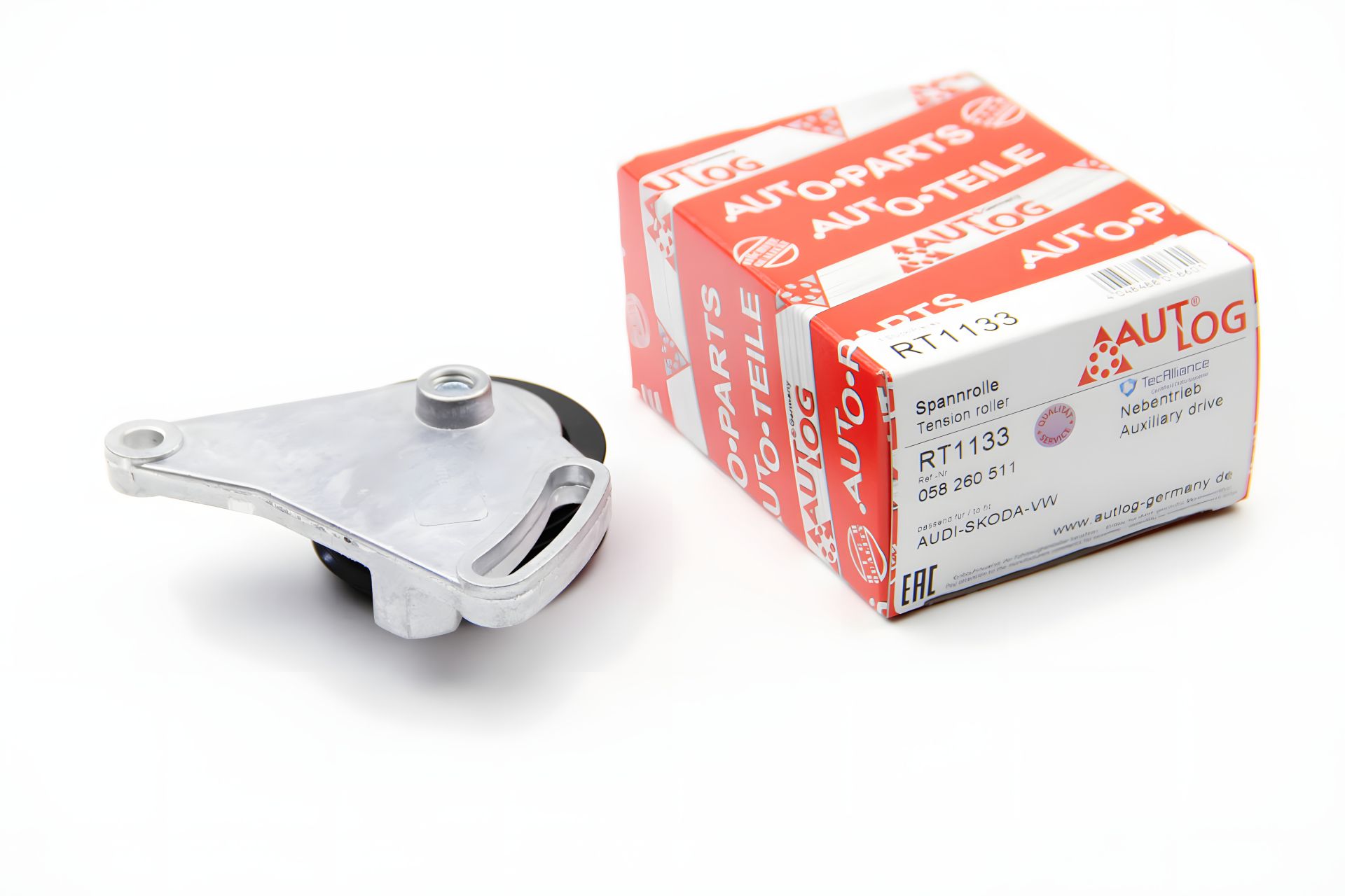 Ручейковый ролик натяжителя 1.9TDI/1.6/1.8/2.0 Passat B4/B5/A4/A6, AUTLOG (RT1133) Ручейковый ролик натяжителя 1.9TDI/1.6/1.8/2.0 Passat B4/B5/A4/A6, AUTLOG (RT1133)