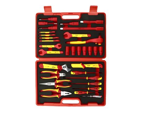 Набор диэлектрических инструментов с изоляцией до 1000 В, 32 единицы Yato YT-21299