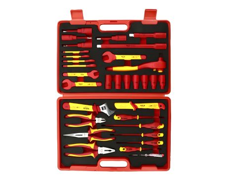 Діелектричний інструмент набір із ізоляцією до 1000 В, 32 один. Yato YT-21299