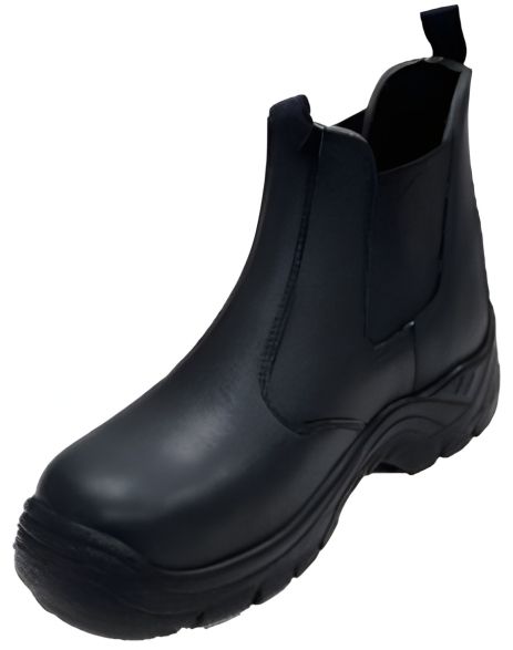 Yato YT-807754 низькі робітничі чоботи з полірованих спилок шкіри CHELSEA розм. 42, чорні з поліуретановою підошвою Yato YT-807754 низькі робітничі чоботи з полірованих спилок шкіри CHELSEA розм. 42, чорні з поліуретановою підошвою