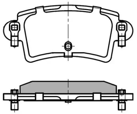 Колодки задні гальмівні Master/Movano 00-, NATIONAL (NP2033)