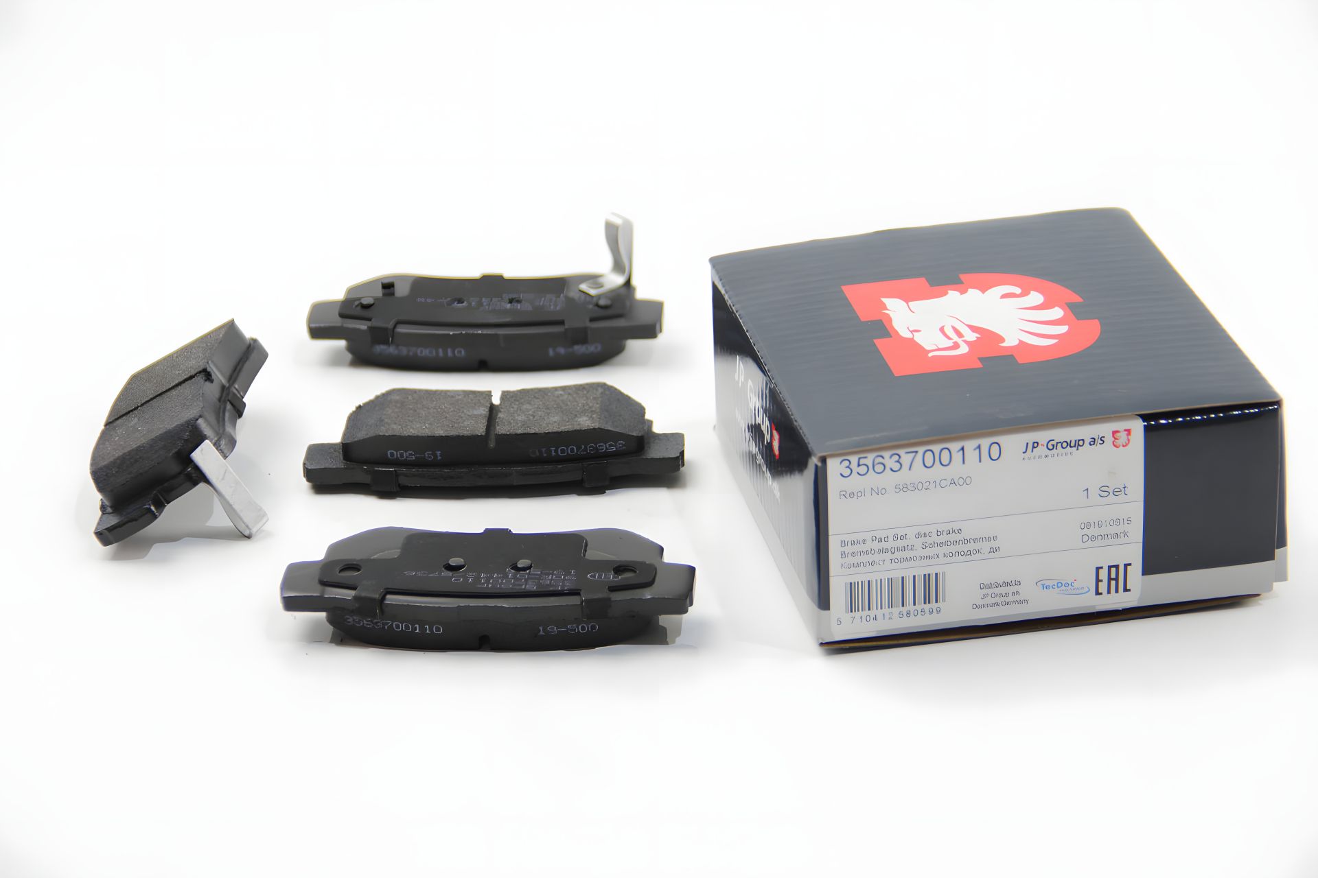 Задні гальмівні колодки SANTA/SONATA/TUCSON/SPORTAGE 1.4-3.5 98- (akebono), JP Group (3563700110) Задні гальмівні колодки SANTA/SONATA/TUCSON/SPORTAGE 1.4-3.5 98- (akebono), JP Group (3563700110)