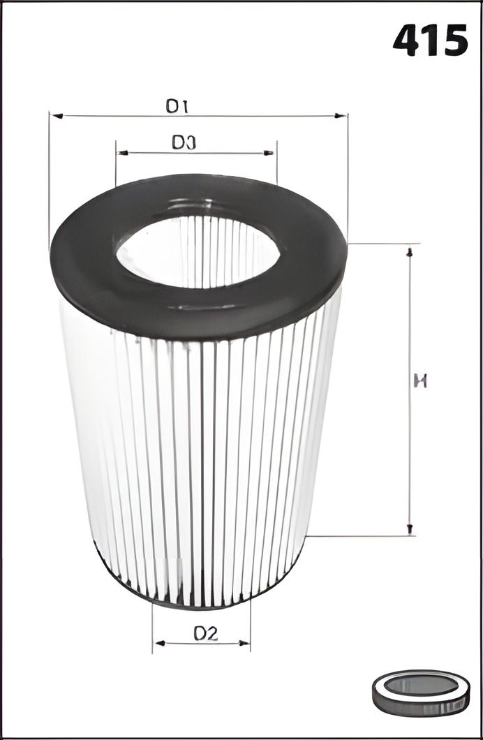 Фільтр повітряний NP300, MECAFILTER (EL9306) Фільтр повітряний NP300, MECAFILTER (EL9306)