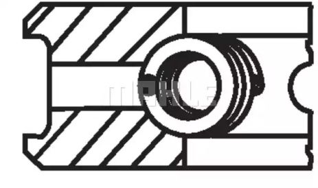 Кольцо поршневое RENAULT 81,00 1,7i F2N/F3N , MAHLE/KNECHT (02182N0)