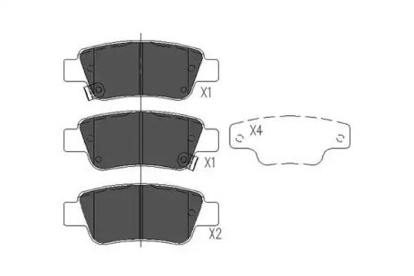 Колодки задние тормозные Honda CR-V 07-(bosch), KAVO PARTS (KBP2042)