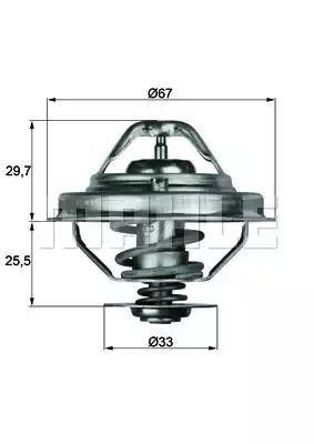 Термостат BMW; LAND ROVER; OPEL; ROVER , MAHLE/KNECHT (TX3880D)