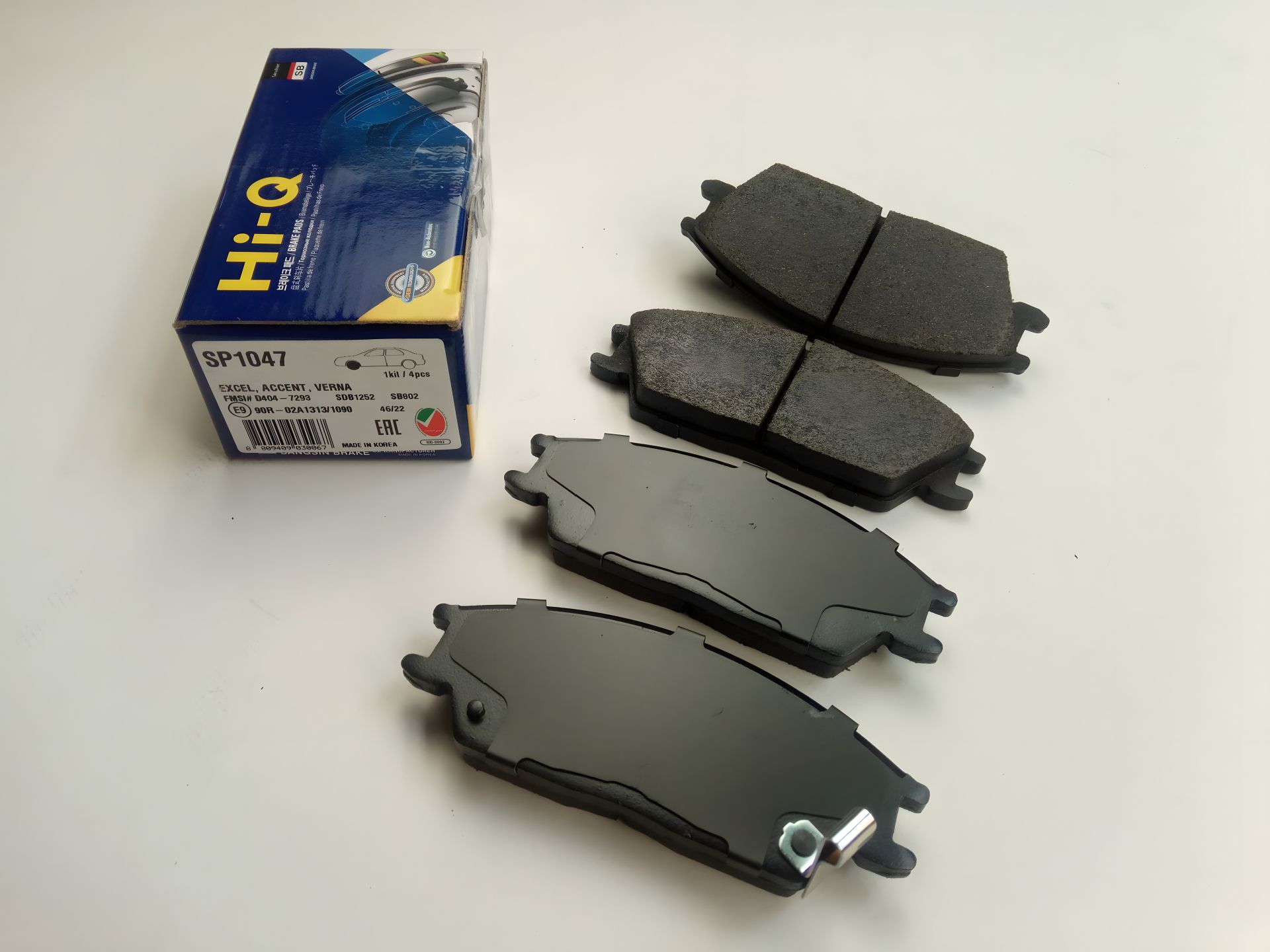 Передні гальмівні колодки для Getz від Hi-Q (SP1047) (58101-1CA10) Передні гальмівні колодки для Getz від Hi-Q (SP1047) (58101-1CA10)