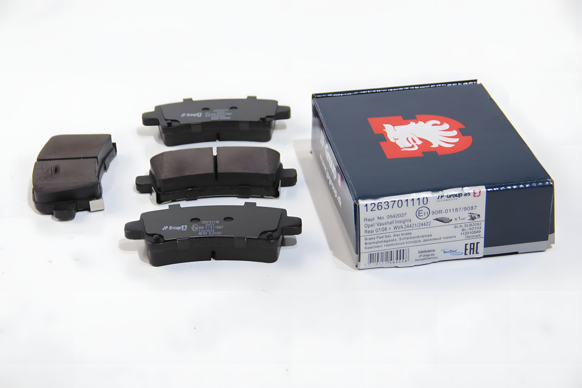 Гальмівні колодки задні Opel Insignia 08- (TRW), JP Group (1263701110) Гальмівні колодки задні Opel Insignia 08- (TRW), JP Group (1263701110)