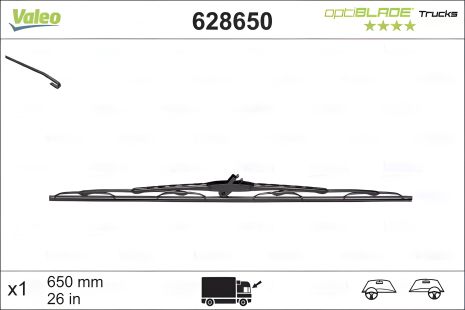 Opti Blade VALEO щітка склоочисника 650mm (628650) Opti Blade VALEO щітка склоочисника 650mm (628650)