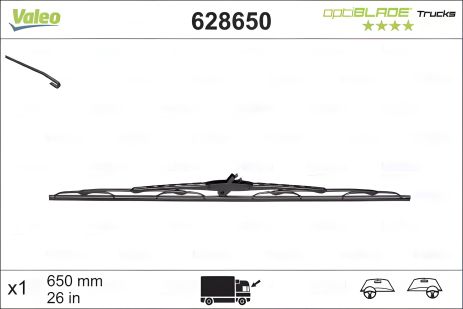 Opti Blade VALEO щітка склоочисника 650mm (628650) Opti Blade VALEO щітка склоочисника 650mm (628650)