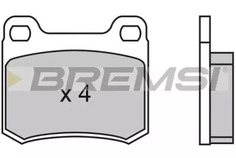 Колодки задние тормозные W124/201/202 (ATE), Bremsi (BP2314)