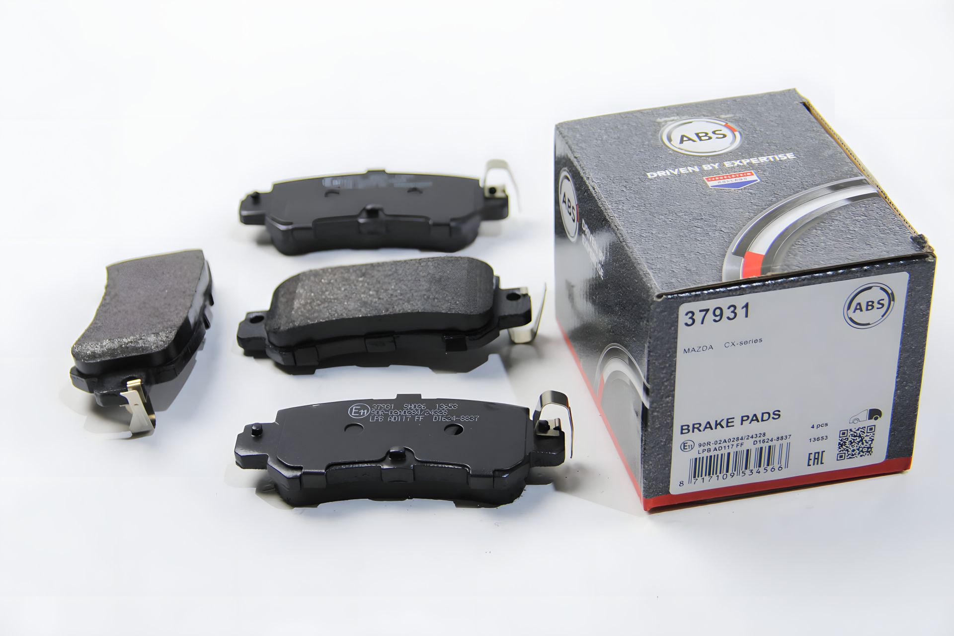 Задние тормозные колодки для CX3/2/CX5 12-, ABS (37931) Задние тормозные колодки для CX3/2/CX5 12-, ABS (37931)