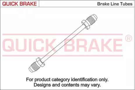 CU-0300A-A QUICK BRAKE Трубка гальмівна 0.30m CU-0300A-A QUICK BRAKE Трубка гальмівна 0.30m