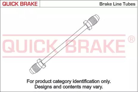 Трубка гальмівна (105/105 L=2500mm), QUICK BRAKE (CU2500AA)