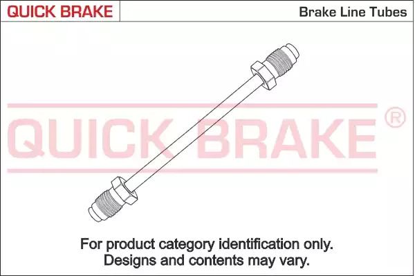 CU-0300A-A QUICK BRAKE Трубка гальмівна 0.30m CU-0300A-A QUICK BRAKE Трубка гальмівна 0.30m