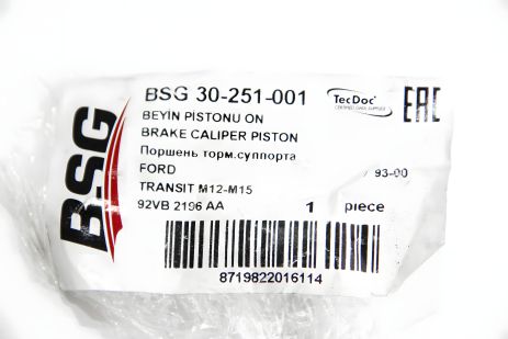 Переднього супорта поршень Transit T12/T15 93-00, BASBUG (BSG30251001)