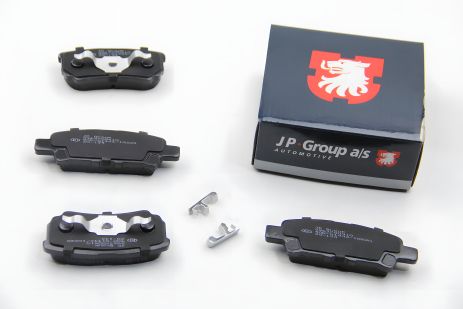 Задні гальмівні колодки MITSUBISHI LANCER/JEEP PATRIOT 1.3-2.4 02-, JP Group (3963700410)