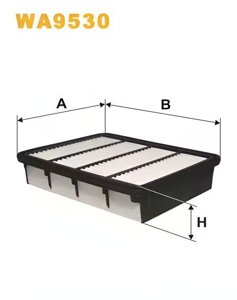 FORD AUSTRALIA, MAZDA B-SERIE, MITSUBISHI GALANT воздушный Фильтр, WIX FILTERS (WA9530)