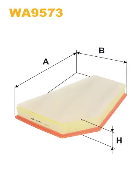 Повітряний фільтр для Volvo V40, WIX Filters (WA9573) Повітряний фільтр для Volvo V40, WIX Filters (WA9573)