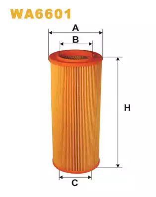 Фільтр повітряний SAAB 9000 AR366/WA6601, WIX FILTERS (WA6601)