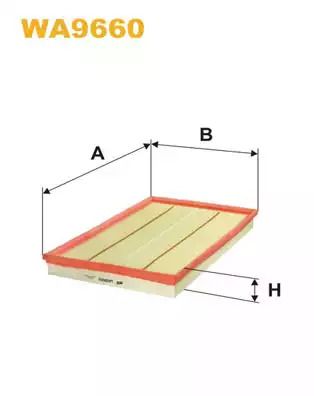 Фільтр повітряний BMW X5, WIX FILTERS (WA9660)