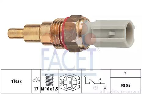 Датчик включения вентилятора Mazda 121/323/626 1.3-2.0 87-96, FACET (75205)