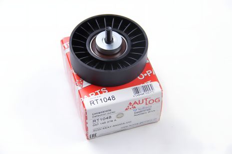 Гладкий ролик 2.4D/2.5TDI/1.8/2.0/2.5 T4/LT II/Golf III/Passat B3 (направ), AUTLOG (RT1048)