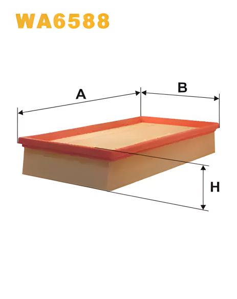 Повітряний фільтр MERCEDES-BENZ E-CLASS, WIX FILTERS (WA6588)
