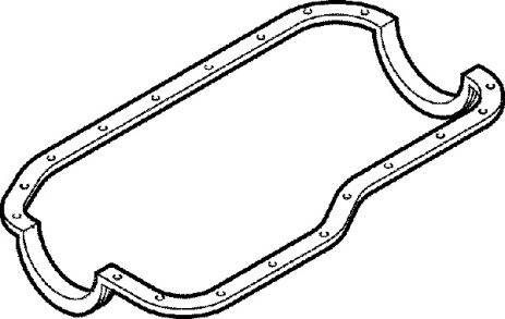 Прокладка поддона RENAULT 1.2/1.4 E5F/E7F/E6J/E7J , ELRING (145190)