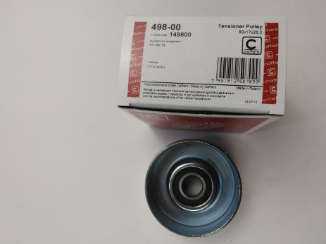 Ролик ременя генератора натяжний MITSUBISHI, CAFFARO (498-00) (MN149179)