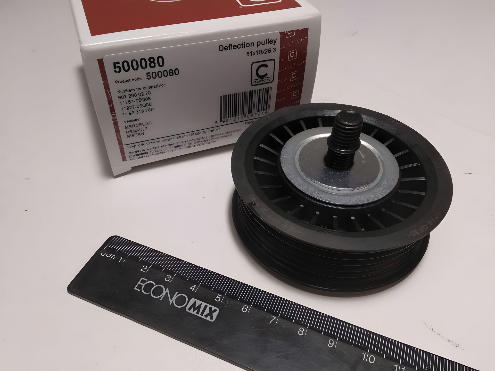 Ролик ремня генератора паразитный RENAULT, CAFFARO (500080) пласт. (8200663046) Ролик ремня генератора паразитный RENAULT, CAFFARO (500080) пласт. (8200663046)