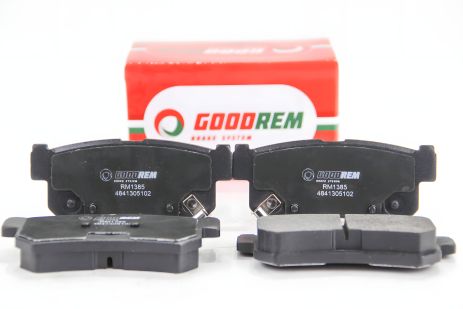 Задні гальмівні колодки Actyon/Kyron/Korando/Rexton 97-, GOODREM (RM1385) Задні гальмівні колодки Actyon/Kyron/Korando/Rexton 97-, GOODREM (RM1385)