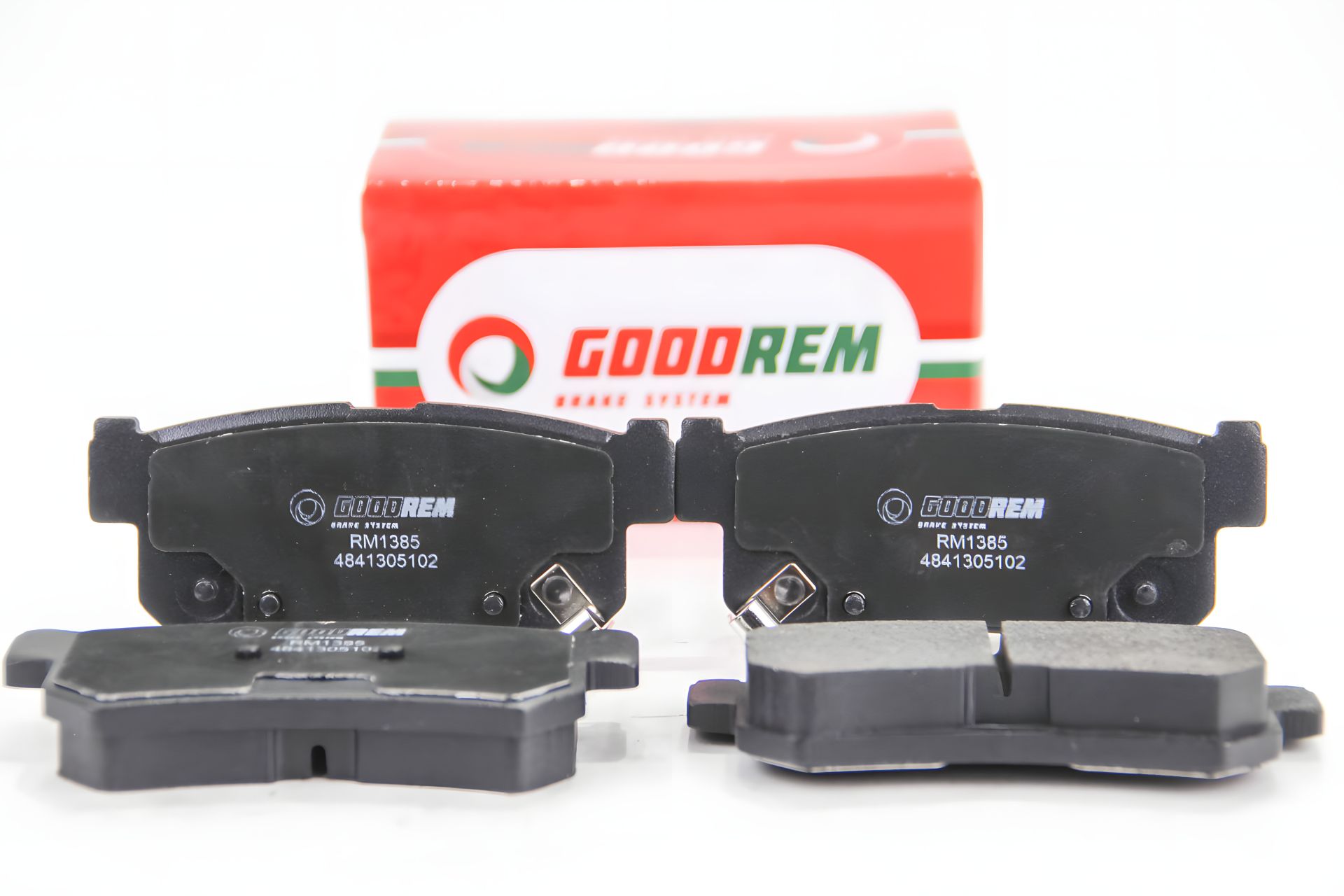 Задні гальмівні колодки Actyon/Kyron/Korando/Rexton 97-, GOODREM (RM1385) Задні гальмівні колодки Actyon/Kyron/Korando/Rexton 97-, GOODREM (RM1385)