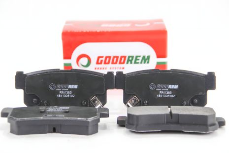 Задні гальмівні колодки Actyon/Kyron/Korando/Rexton 97-, GOODREM (RM1385) Задні гальмівні колодки Actyon/Kyron/Korando/Rexton 97-, GOODREM (RM1385)