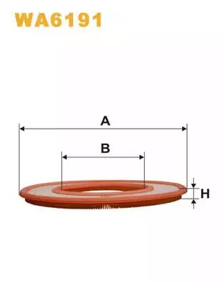 Фільтр повітряний BMW 7, MERCEDES-BENZ СЕДАН, WIX FILTERS (WA6191)