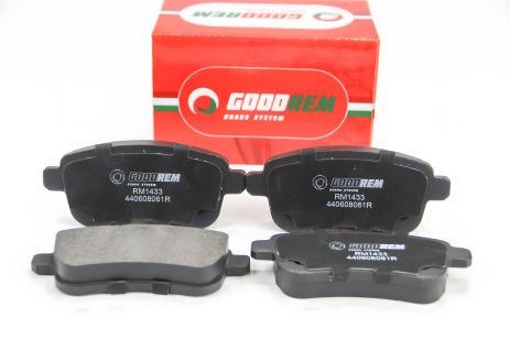 Задние тормозные колодки для Fluence/Megane/Scenic (12-21), GOODREM (RM1433) Задние тормозные колодки для Fluence/Megane/Scenic (12-21), GOODREM (RM1433)