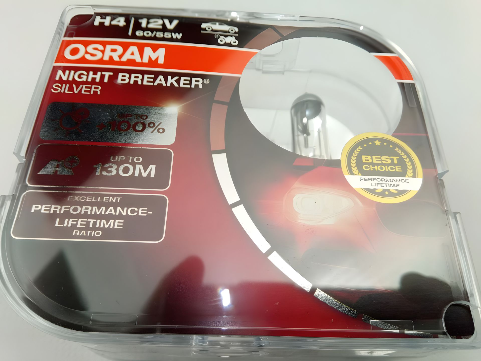 Лампа OSRAM H4 12v 60/55-43 Night Breaker Silver (+ 100 %) пара (64193 NBS-HCB) Лампа OSRAM H4 12v 60/55-43 Night Breaker Silver (+ 100 %) пара (64193 NBS-HCB)