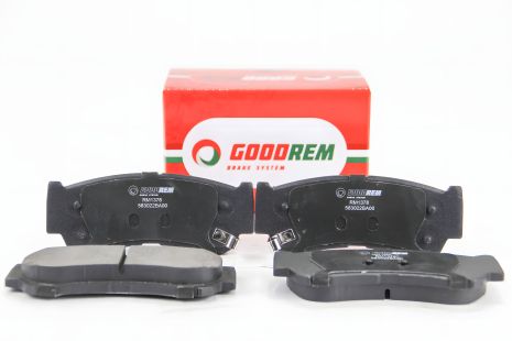 Тормозные колодки задние для моделей H1/H200/Santa Fe (2000-2012), GOODREM (RM1378) Тормозные колодки задние для моделей H1/H200/Santa Fe (2000-2012), GOODREM (RM1378)