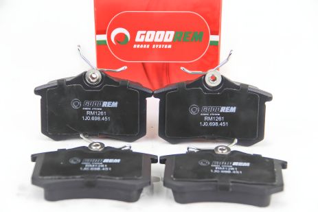 Задние тормозные колодки для Caddy/Golf/Octavia (TRW), GOODREM (RM1261) Задние тормозные колодки для Caddy/Golf/Octavia (TRW), GOODREM (RM1261)