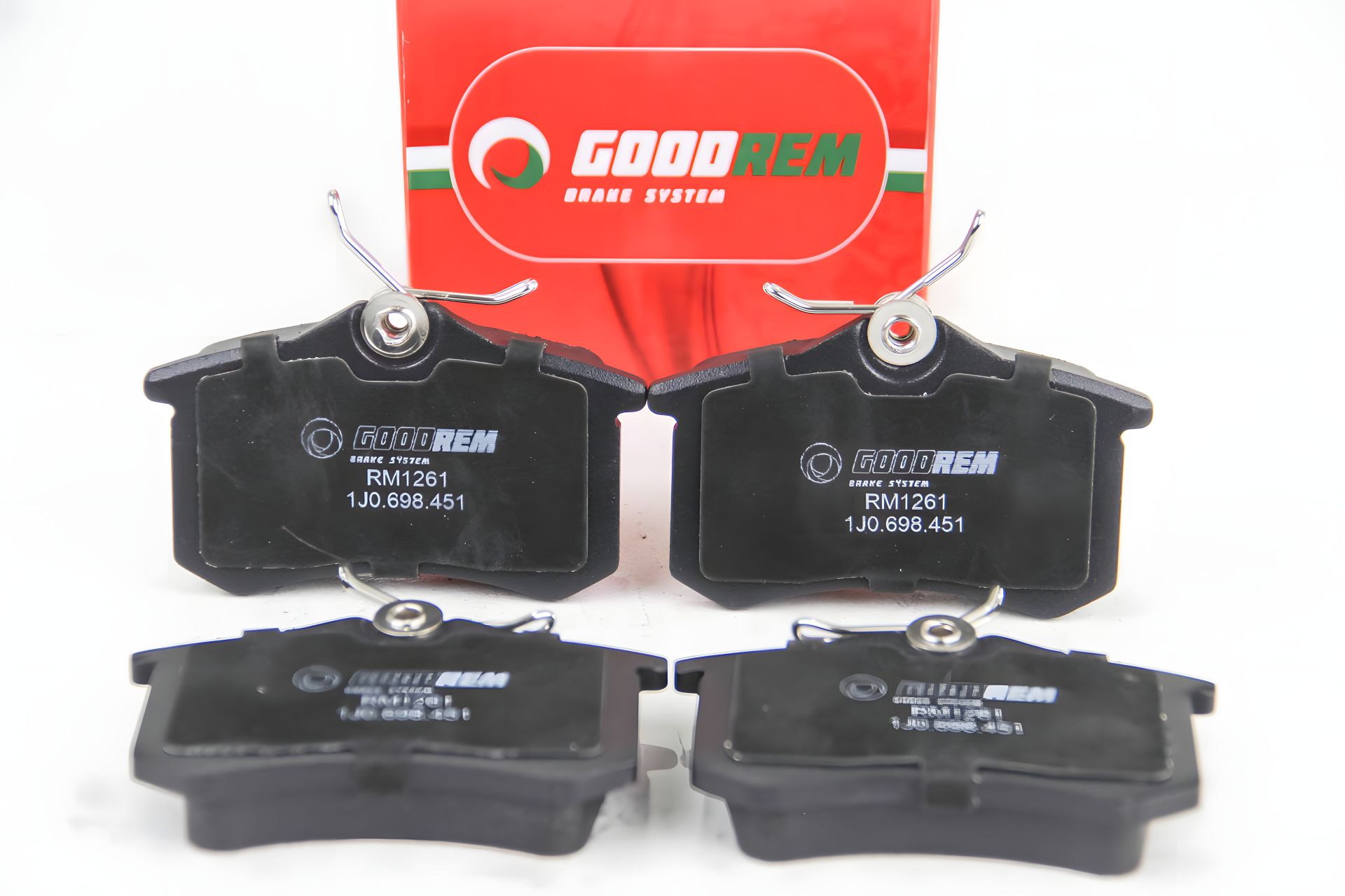 Задні гальмівні колодки Caddy/Golf/Octavia (TRW)(16.4mm), GOODREM (RM1261) Задні гальмівні колодки Caddy/Golf/Octavia (TRW)(16.4mm), GOODREM (RM1261)