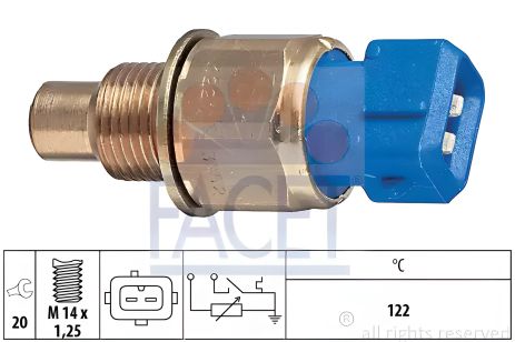Температуры датчик (2 конт., синий) BERLINGO/JUMPY 1.9D 96-15, FACET (73552) Температуры датчик (2 конт., синий) BERLINGO/JUMPY 1.9D 96-15, FACET (73552)