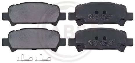 Задні гальмівні колодки Subaru Impreza 94-/Forester 97-08 (akebono) (37164) A.B.S.