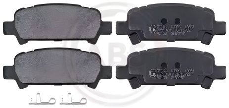 Задні гальмівні колодки Subaru Impreza 94-/Forester 97-08 (akebono) (37164) A.B.S.