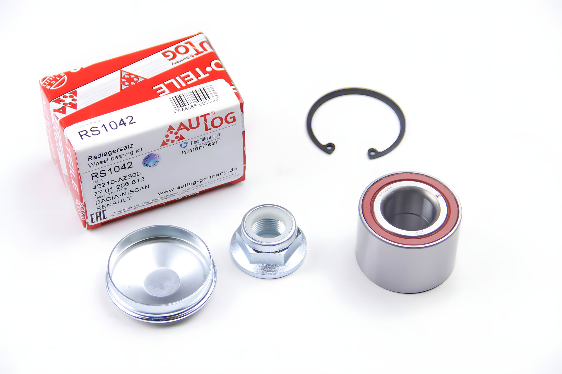 Задній підшипник маточини Renault Clio/Megane 96-/Logan 04-, AUTLOG Задній підшипник маточини Renault Clio/Megane 96-/Logan 04-, AUTLOG